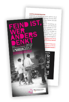 Flyer zur Sonderausstellung