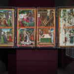 Wurzel-Jesse-Retabel, erste Wandlung: Szenen aus dem Leben der hl. Anna und ihrer Tochter Maria, 1513/14