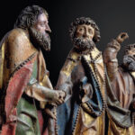 Wurzel-Jesse-Retabel, zweite Wandlung (Detail): Drei Apostel, 1513/14