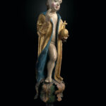 Wurzel-Jesse-Retabel (Detail): Christkind auf einer blühenden Wurzel, 1513/14