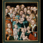 Lucas Cranach d. Ä. (Werkstatt; Meister HB), Christus segnet die Kinder, 1551