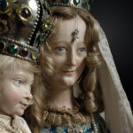 Ankleide-Muttergottes (sog. Hausmutter), Detail, um 1340